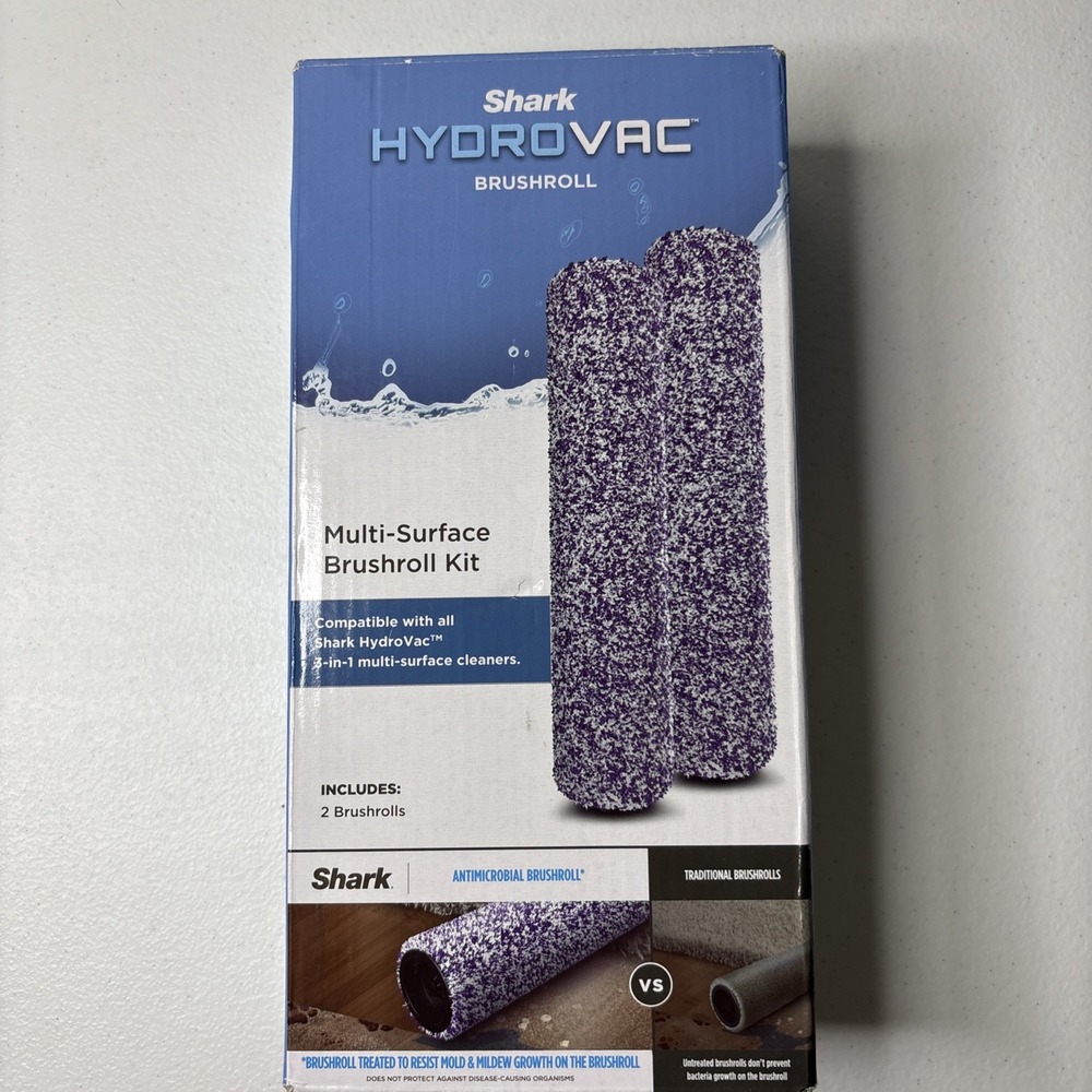 Shark HydroVac Multi-Surface Antimicrobial Brushroll‎ 2-Pack Kit WDB2 26